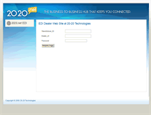 Tablet Screenshot of dealer.2020edi.com